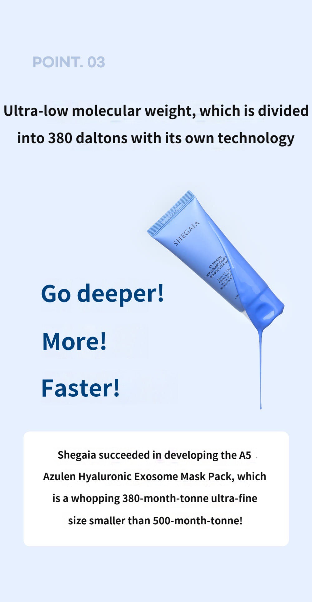 Shegaia A5 Azulen Hyaluronic Exosome Skinbooster Mask 60ml
