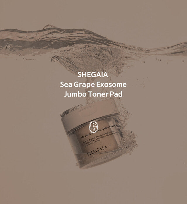 Shegaia Sea Grape Exosome Jumbo Toner Pad 300ml/50 pads
