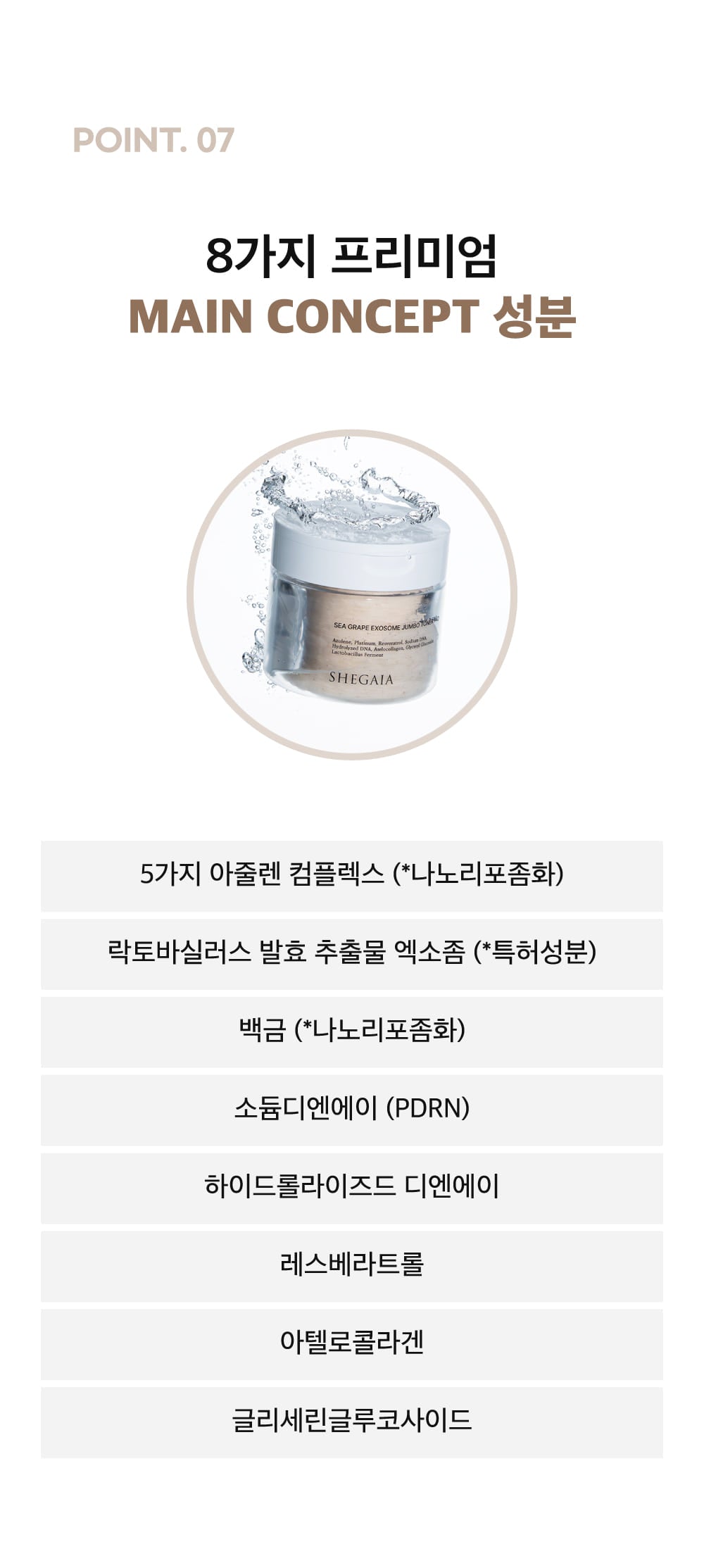 Shegaia Sea Grape Exosome Jumbo Toner Pad 300ml/50 pads