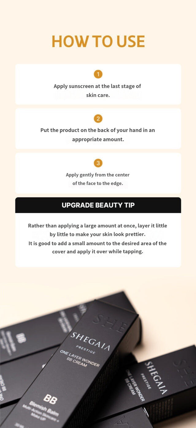 Shegaia Prestige One Layer Wonder BB Cream