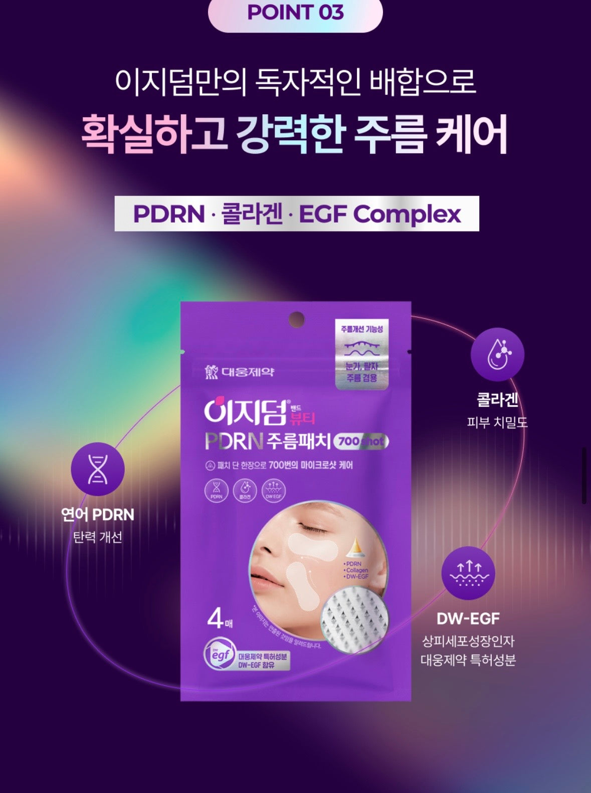 Easyderm Beauty PDRN Wrinkle Patch 700 Shots 4EA
