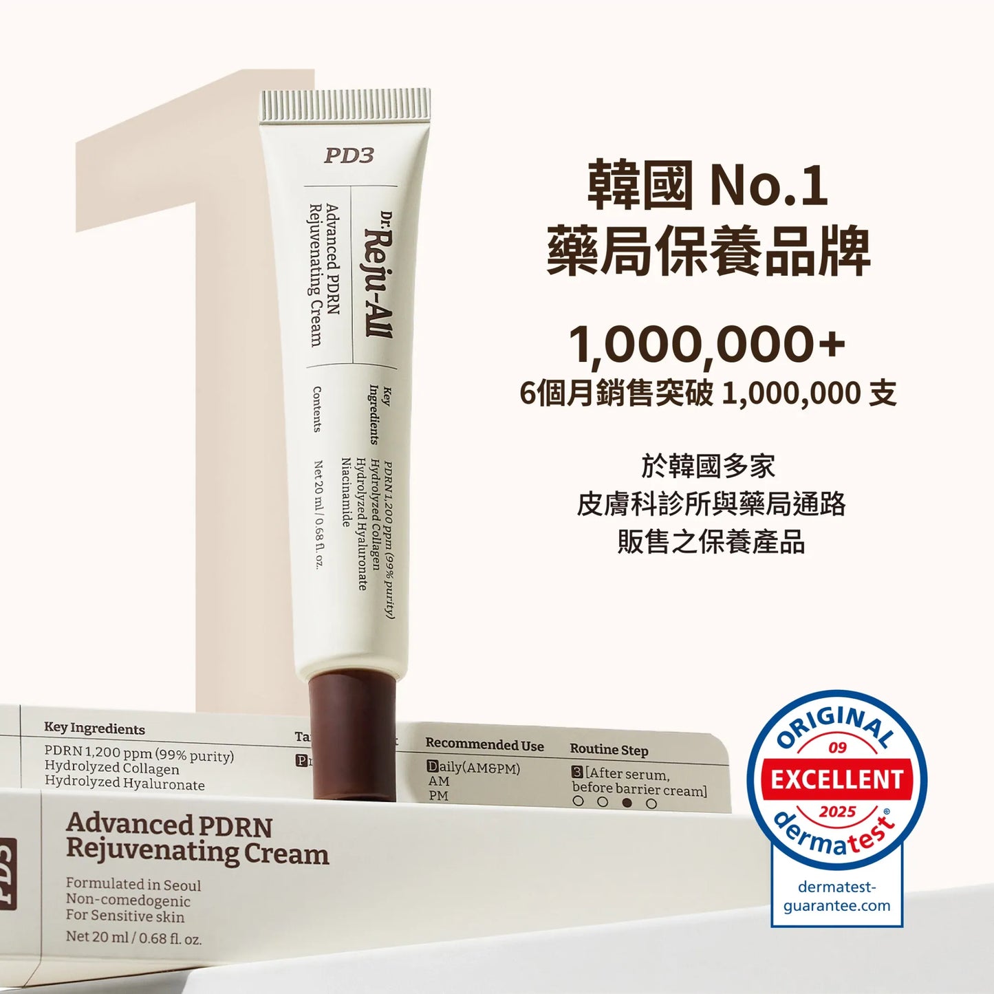 Dr.Reju-All Advanced PDRN Rejuvenating cream 20g (NEW)