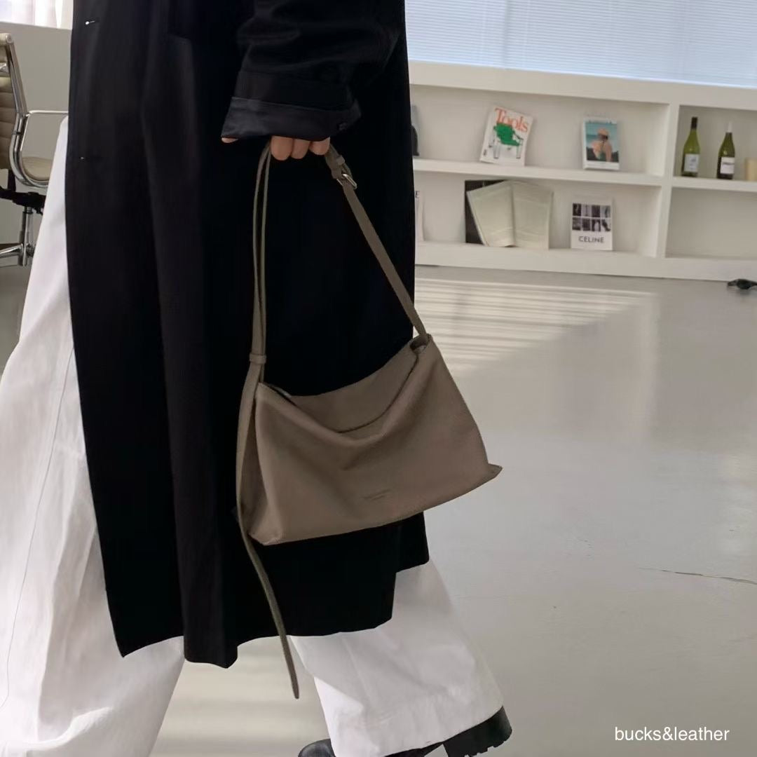 Bucks & Leather Pillow Bag