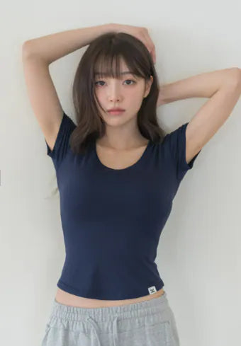 DOROSIWA | Made in Korea Comfort Built-In Bra Top with Pads (8 Colors) [1+1]
