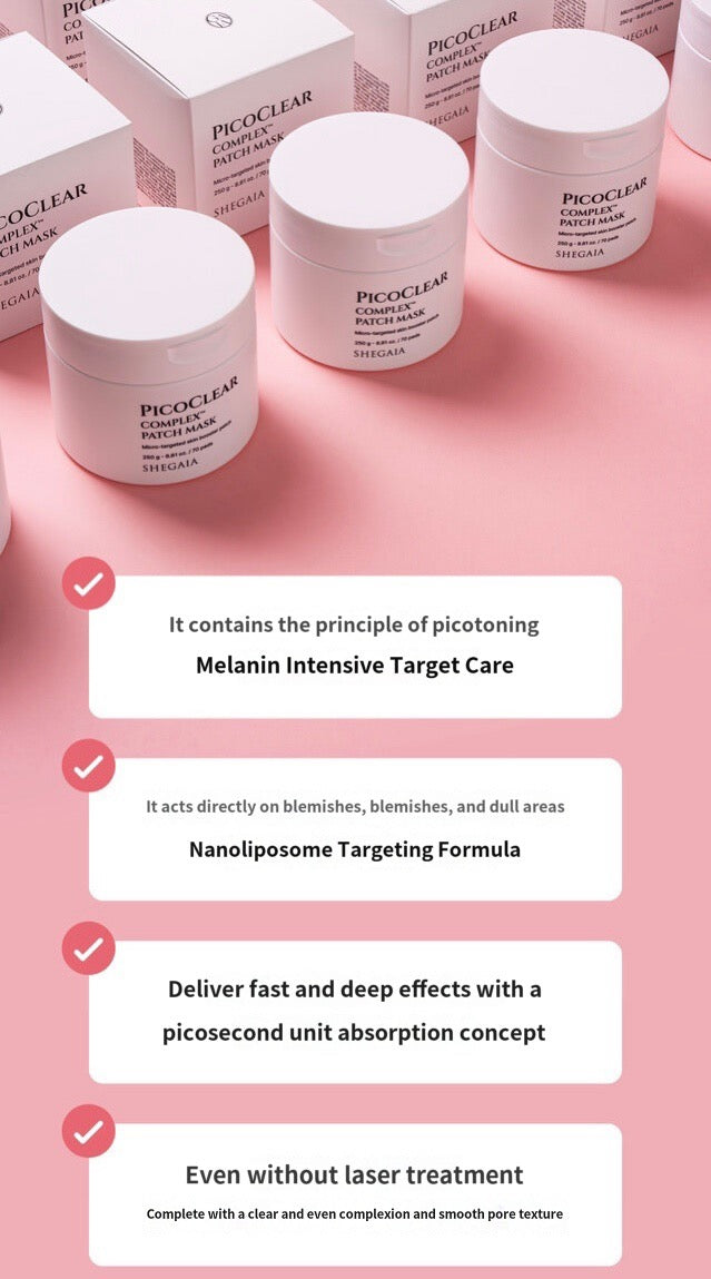 SHEGAIA PICOCLEAR Complex Patch Mask 250g / 70pads