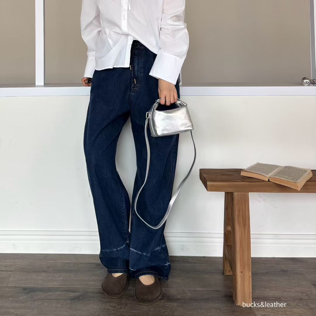 Bucks & Leather Snap-button Crossbody bag