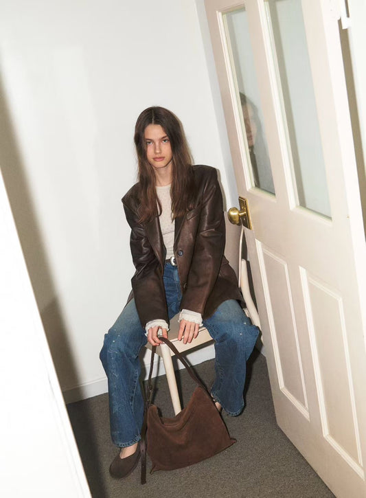 Bucks & Leather Causal-chic shoulder & Crossbody Bag - Large