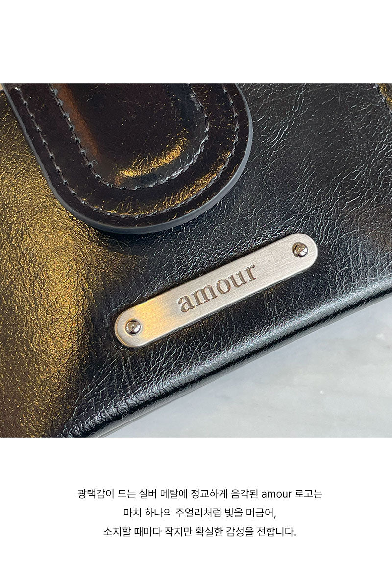 Amour Card Wallet | Made in Korea |  滑面銀包