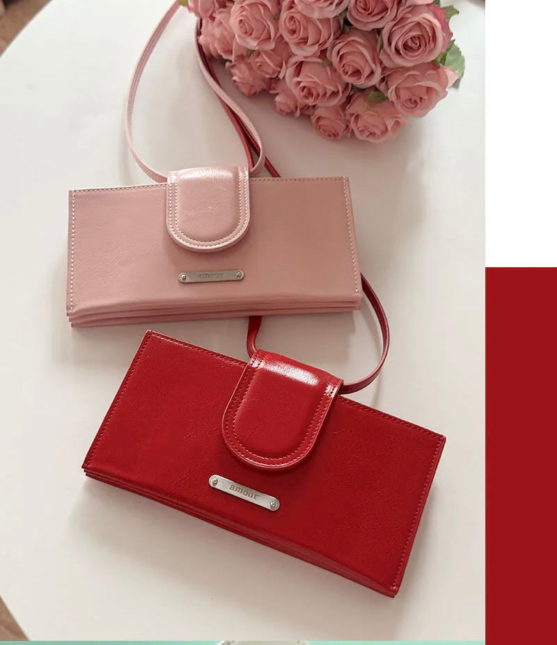 Amour Card Wallet | Made in Korea |  滑面銀包