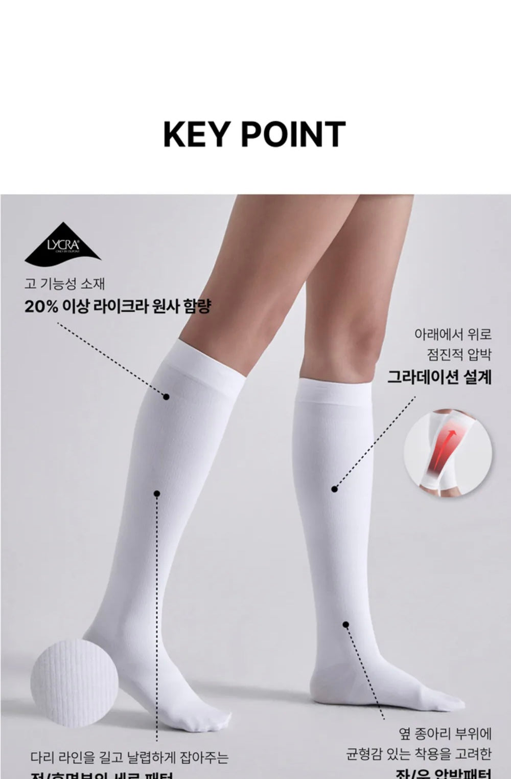 Healish | Medical-Grade Compression Socks (Full Foot) | Made in Korea
