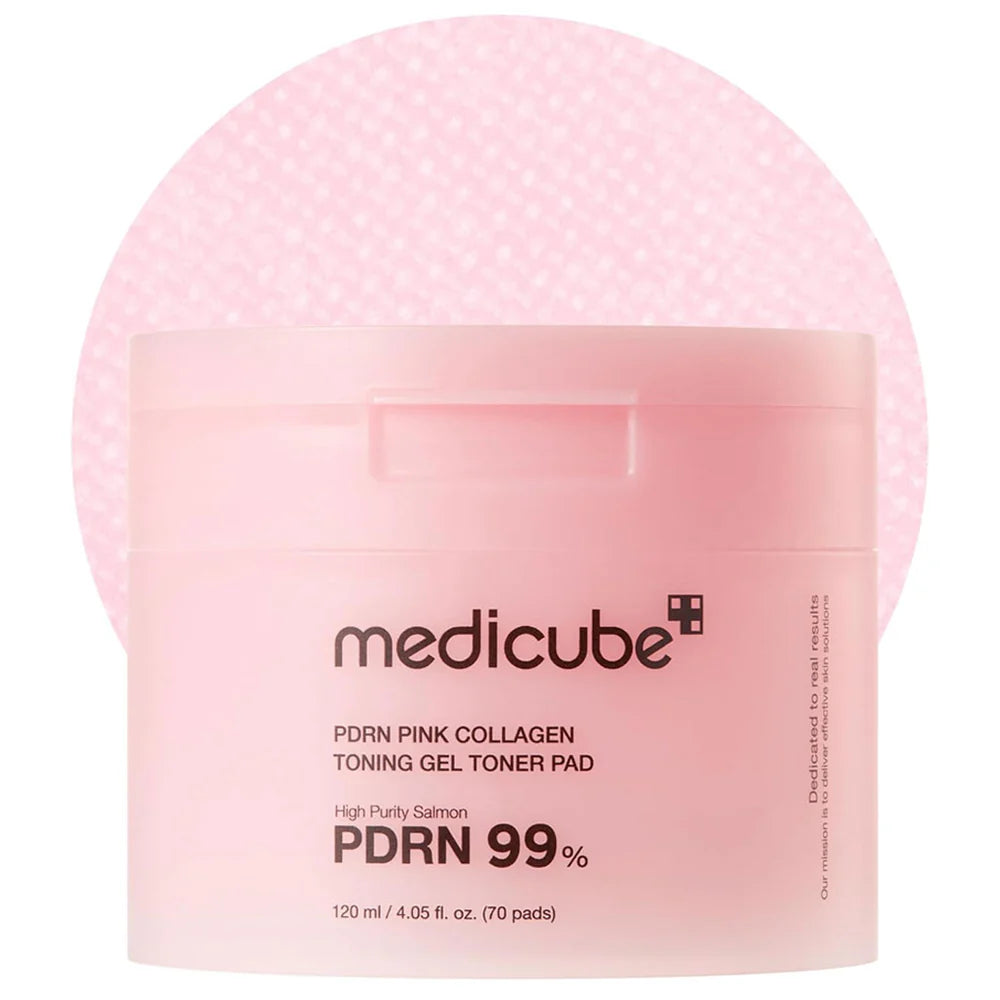 Medicube PDRN PINK COLLAGEN TONING GEL TONER PAD (70PCS)