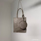 Bucks & Leather Square mini tote bag (coin bag included)