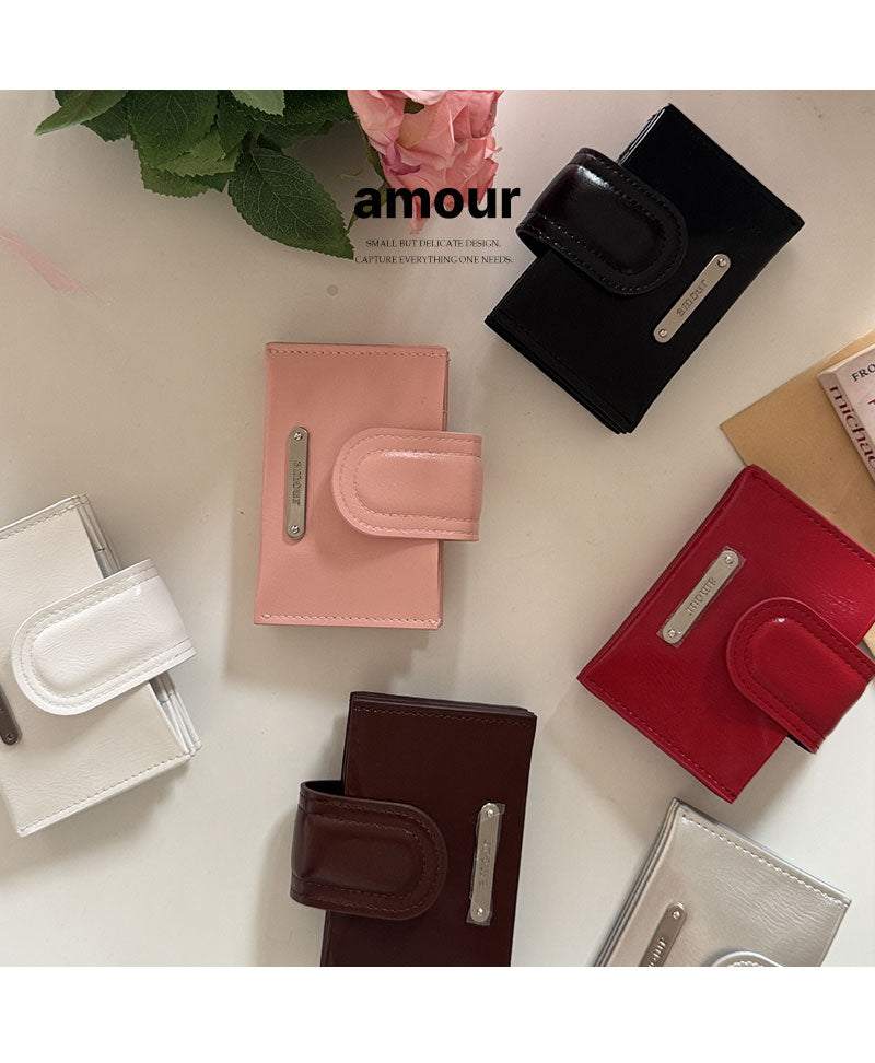 Amour Card Wallet | Made in Korea |  滑面銀包