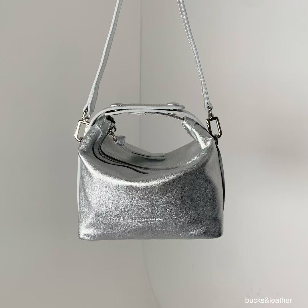 Bucks & Leather Snap-button Crossbody bag