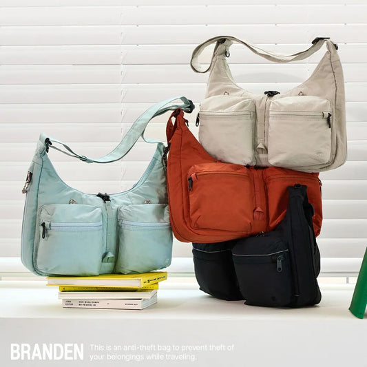 [Branden Safe Plus] Cross Bag | 隨身防盜可擴展斜孭袋
斜孭袋尺寸：寬32 / 高20-28 / 側寬8->擴大後15