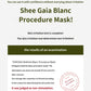 Shegaia Multivita Blanc Procedure Mask (150g)