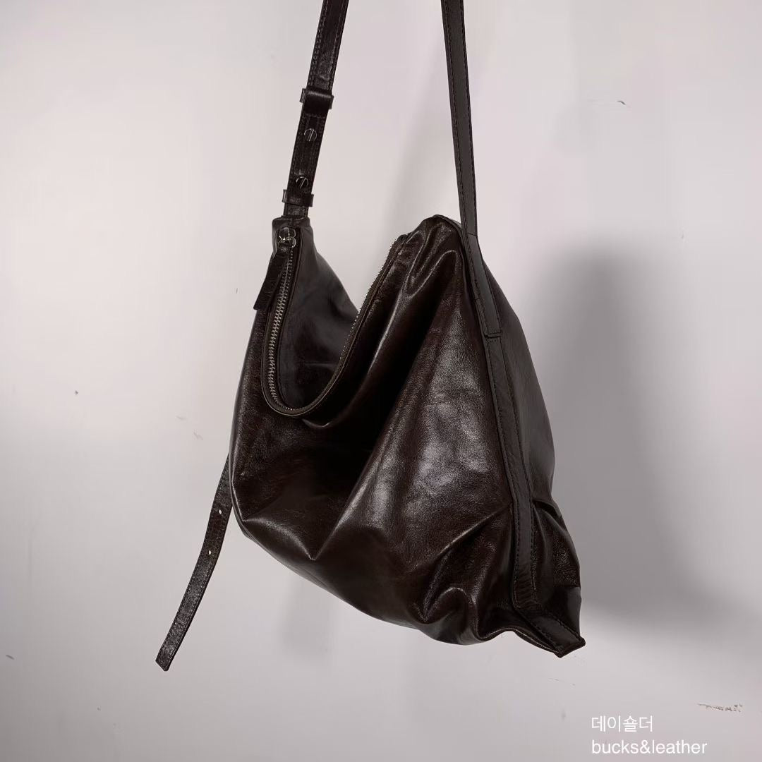 Bucks & Leather Causal-chic shoulder & Crossbody Bag - Large