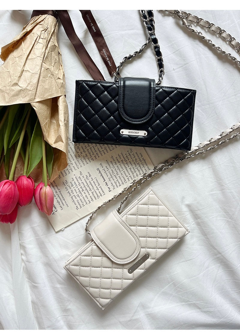 Amour ｜Made in Korea ｜菱格銀包 Quilting Card Wallet