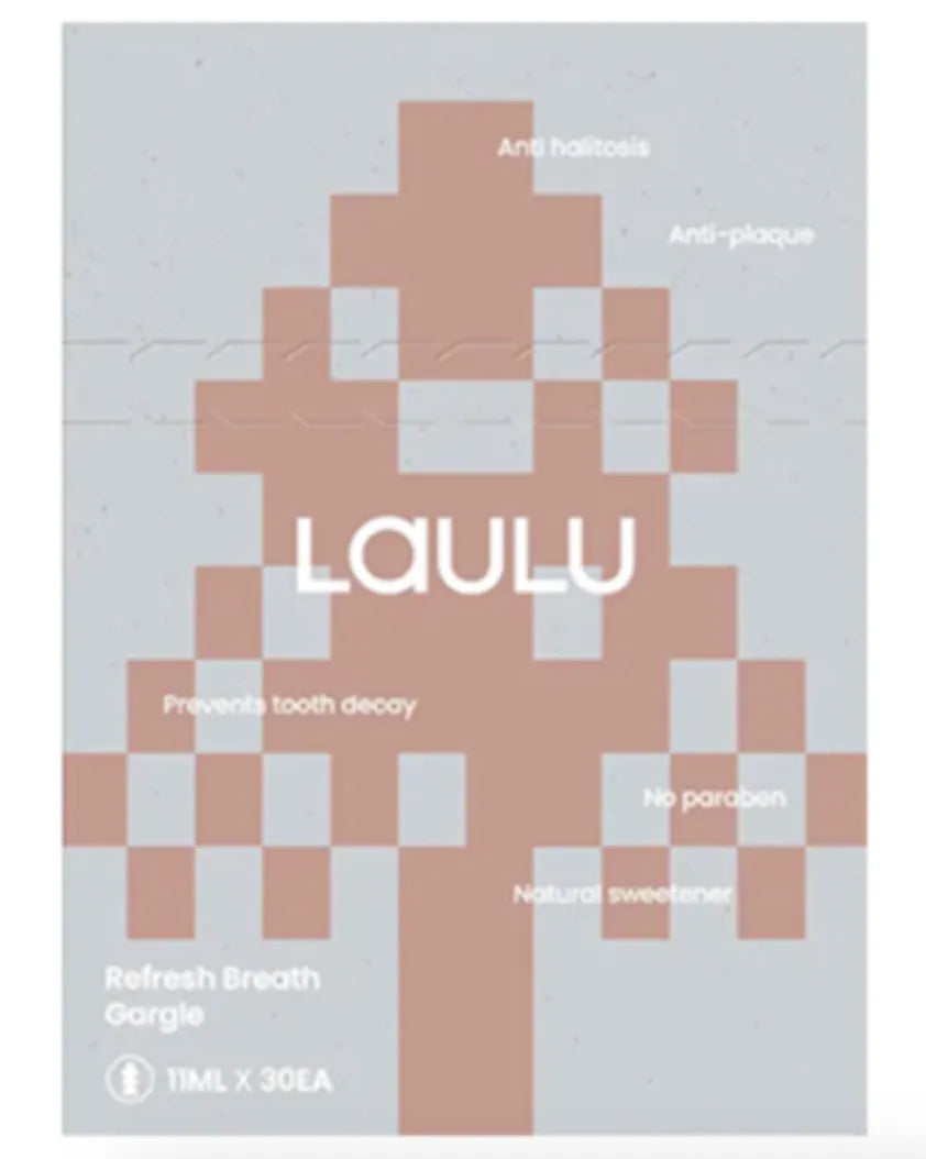 LAULU | Alcohol-Free Mouthwash (11 mL × 30 Sachets / Box, 600mll/ bottle) Made in Korea