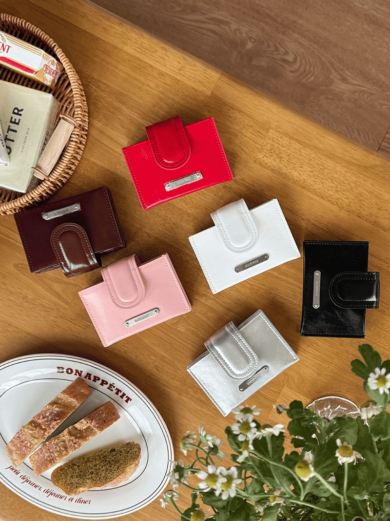 Amour Card Wallet | Made in Korea |  滑面銀包
