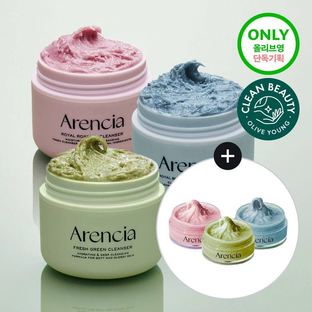 Korea ARENCIA 3-in-1 Mochi Rice Cake Cleansing Balm 120g +15g gift