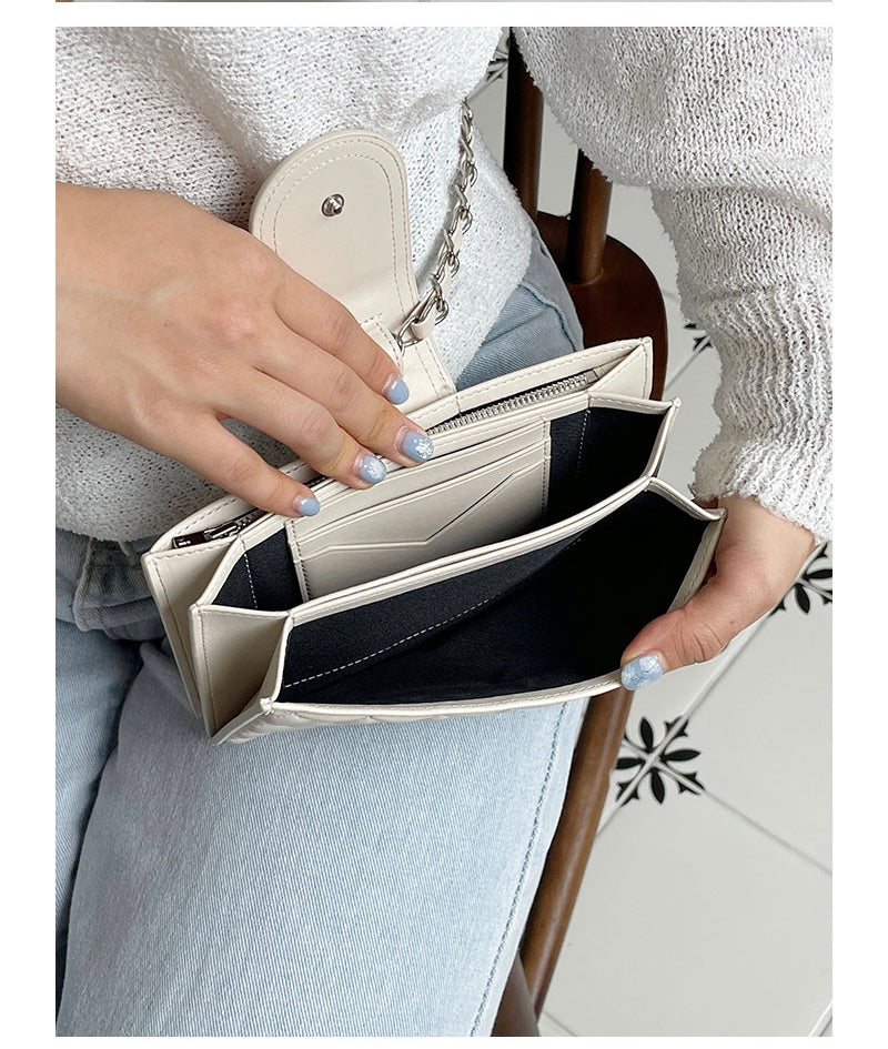 Amour ｜Made in Korea ｜菱格銀包 Quilting Card Wallet