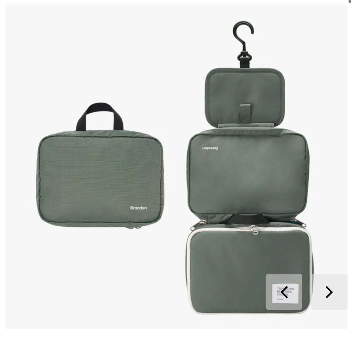 [Branden🇰🇷] 旅行✔️可懸掛✔️可擴展Wash bag｜Expandable Hanging Wash Bag
