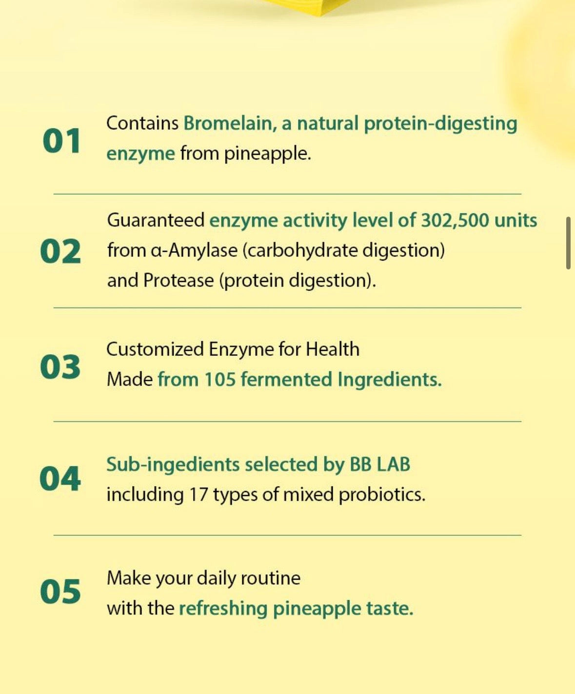 BB LAB Pineapple Enzyme 30 Sticks (30-day supply)
