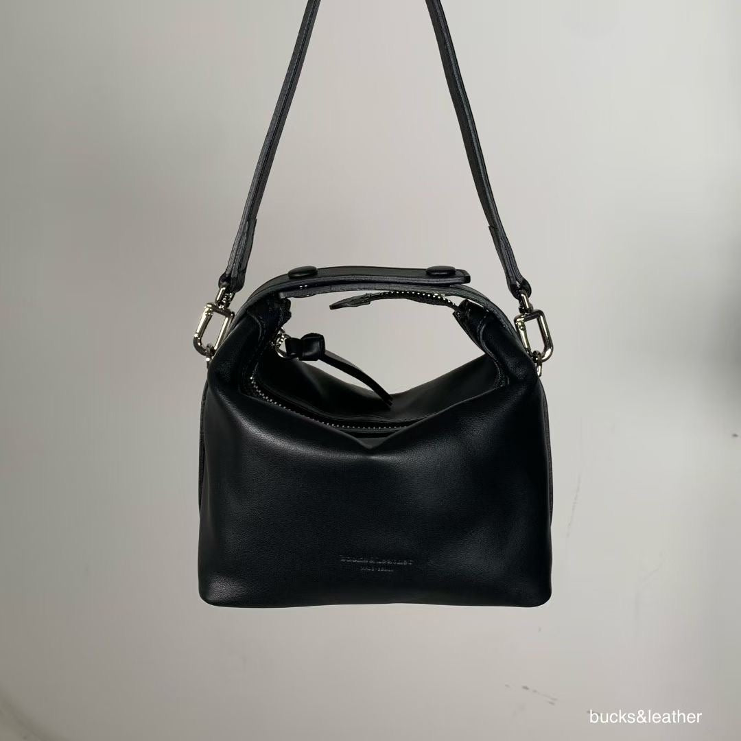 Bucks & Leather Snap-button Crossbody bag