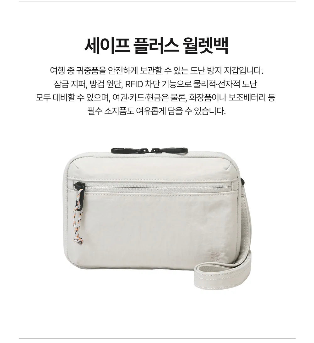 [Branden] Safe Plus | 防盜旅行 Wallet Bag
斜孭小包尺寸：寬20 / 高14 / 側寬3