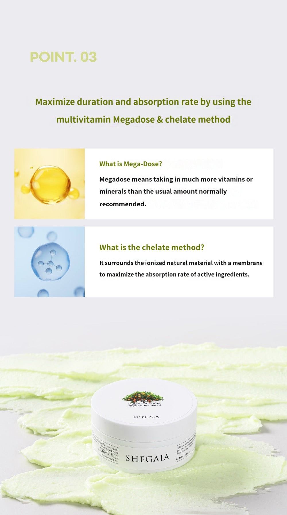 Shegaia Multivita Blanc Procedure Mask (150g)