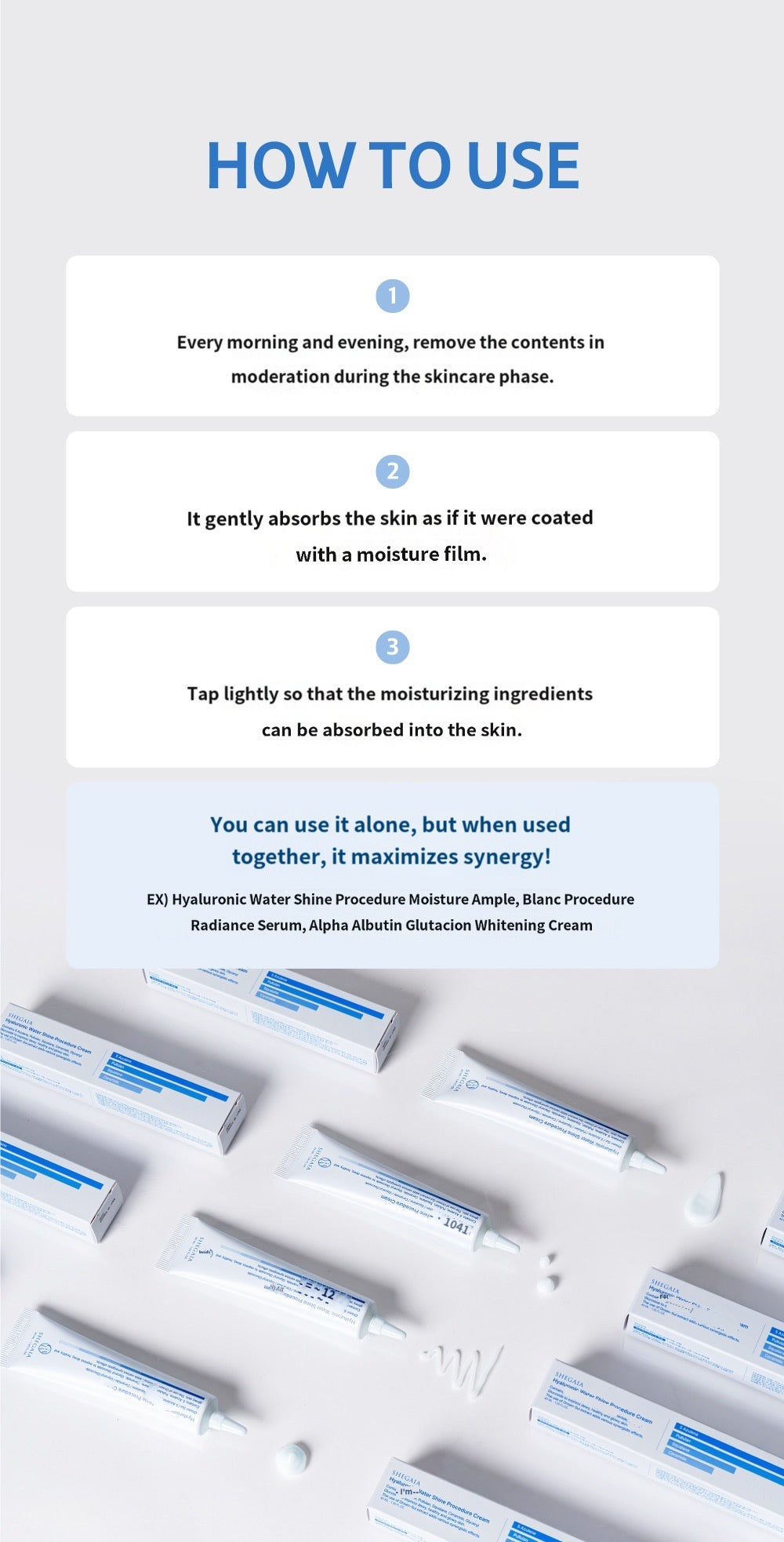 Shegaia Hyaluronic Water Shine Procedure Cream （40ml）