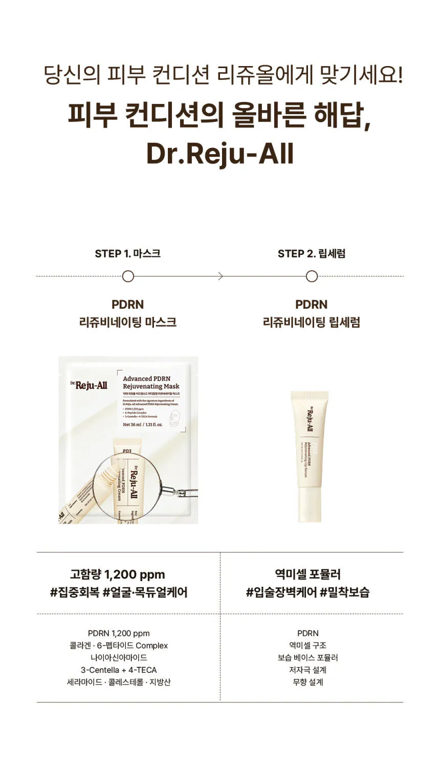 Dr.Reju-All | PDRN 面膜 Advanced PDRN Rejuvenating Mask (1盒4片入)4P
