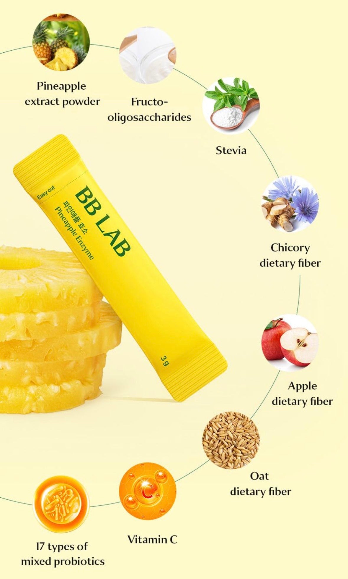 BB LAB Pineapple Enzyme 30 Sticks (30-day supply)