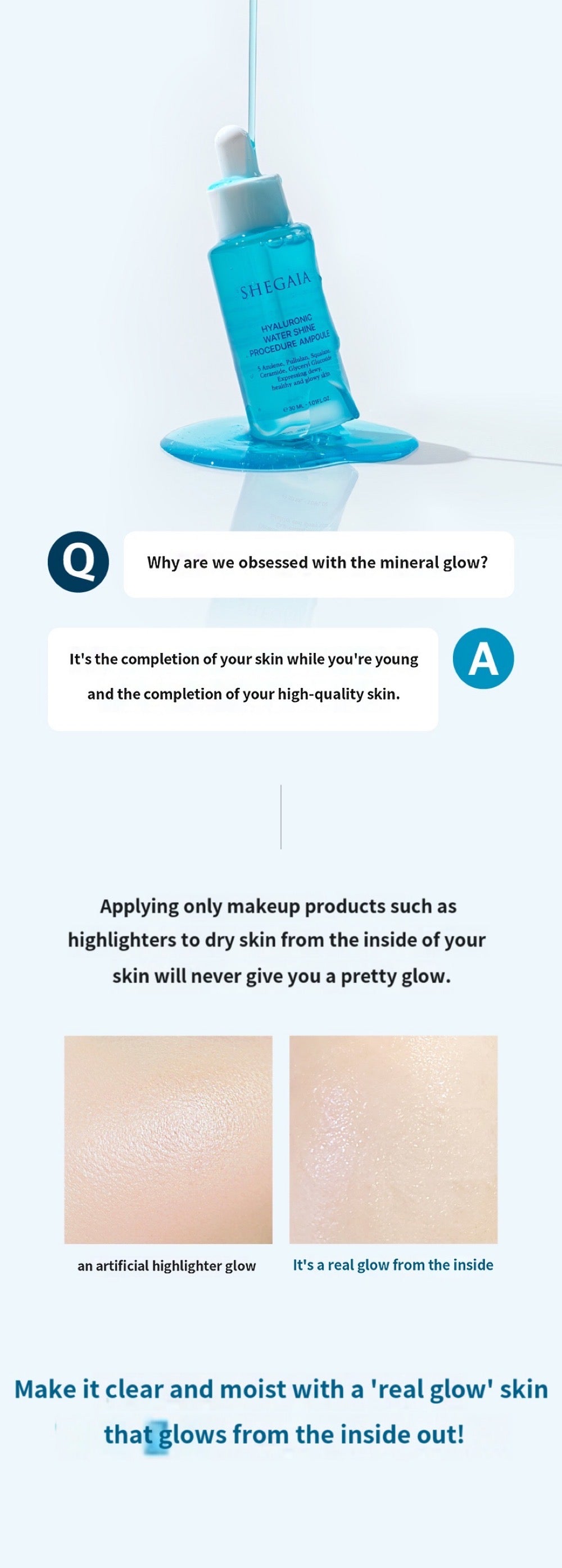 Shegaia Hyaluronic Water Shine Procedure Ampoule（30ml）