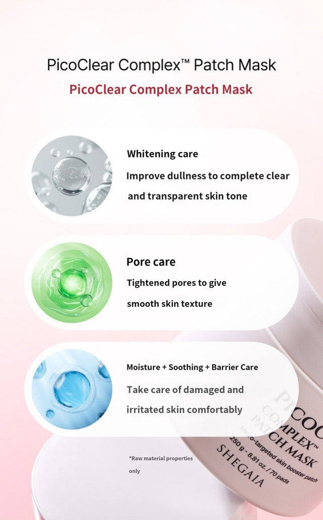 SHEGAIA PICOCLEAR Complex Patch Mask 250g / 70pads