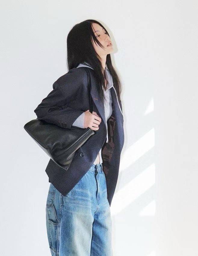 Bucks & Leather Large Long Tote bag