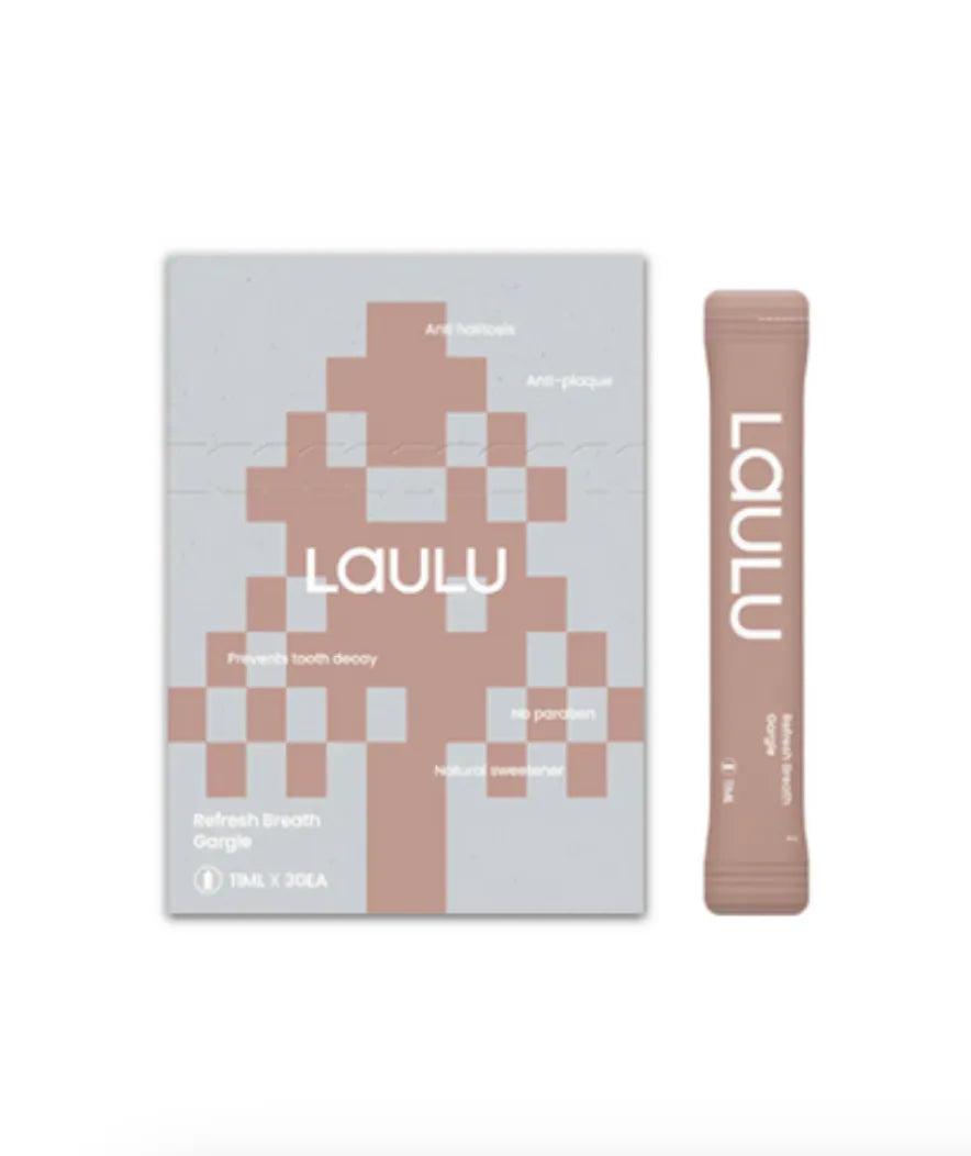 LAULU | Alcohol-Free Mouthwash (11 mL × 30 Sachets / Box, 600mll/ bottle) Made in Korea
