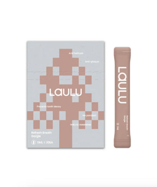 LAULU | Alcohol-Free Mouthwash (11 mL × 30 Sachets / Box, 600mll/ bottle) Made in Korea