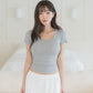 DOROSIWA | Made in Korea Comfort Built-In Bra Top with Pads (8 Colors) [1+1]