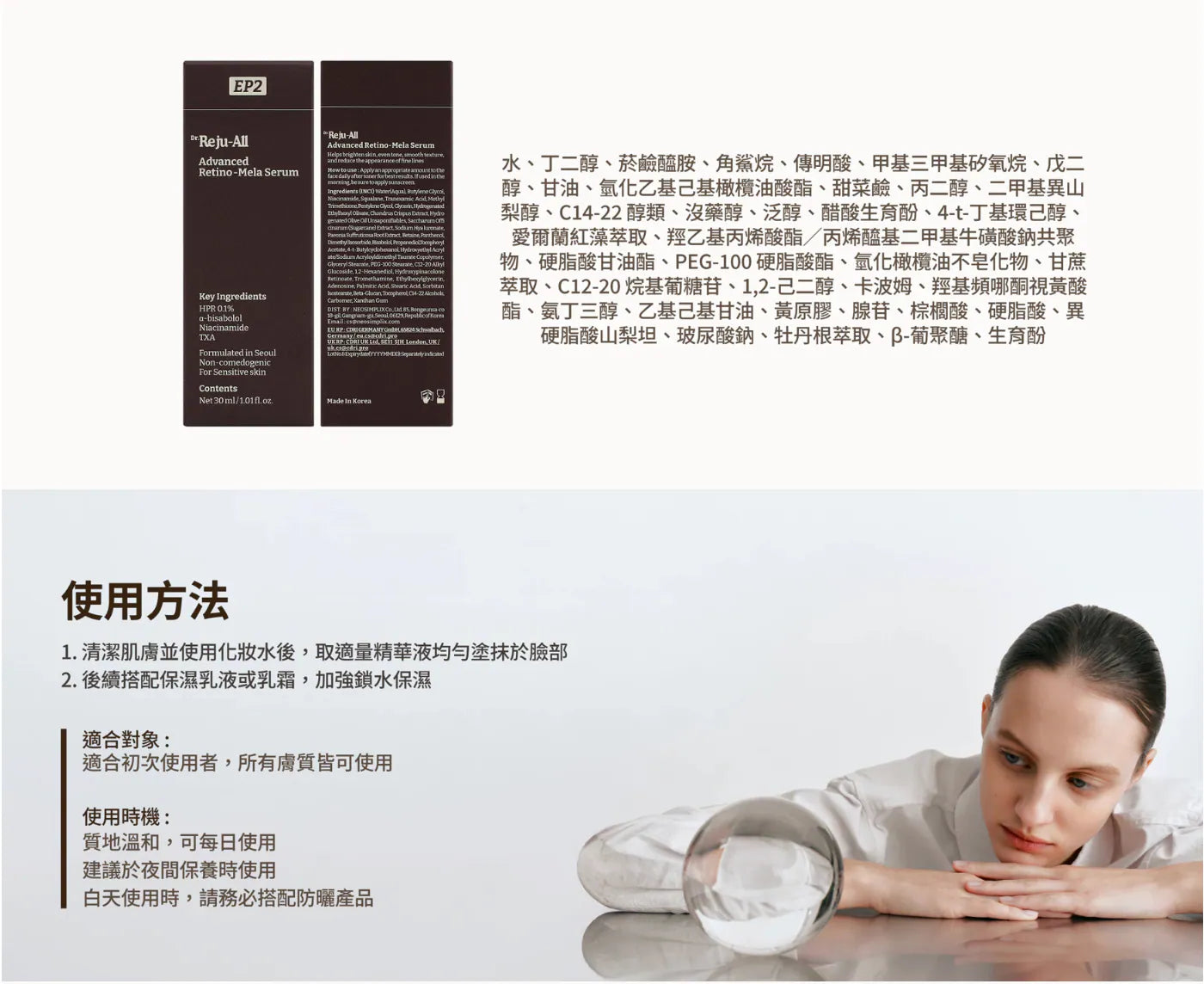 Dr.REJUALL EP2 HPR Advanced Retino-Mela Serum 30ml