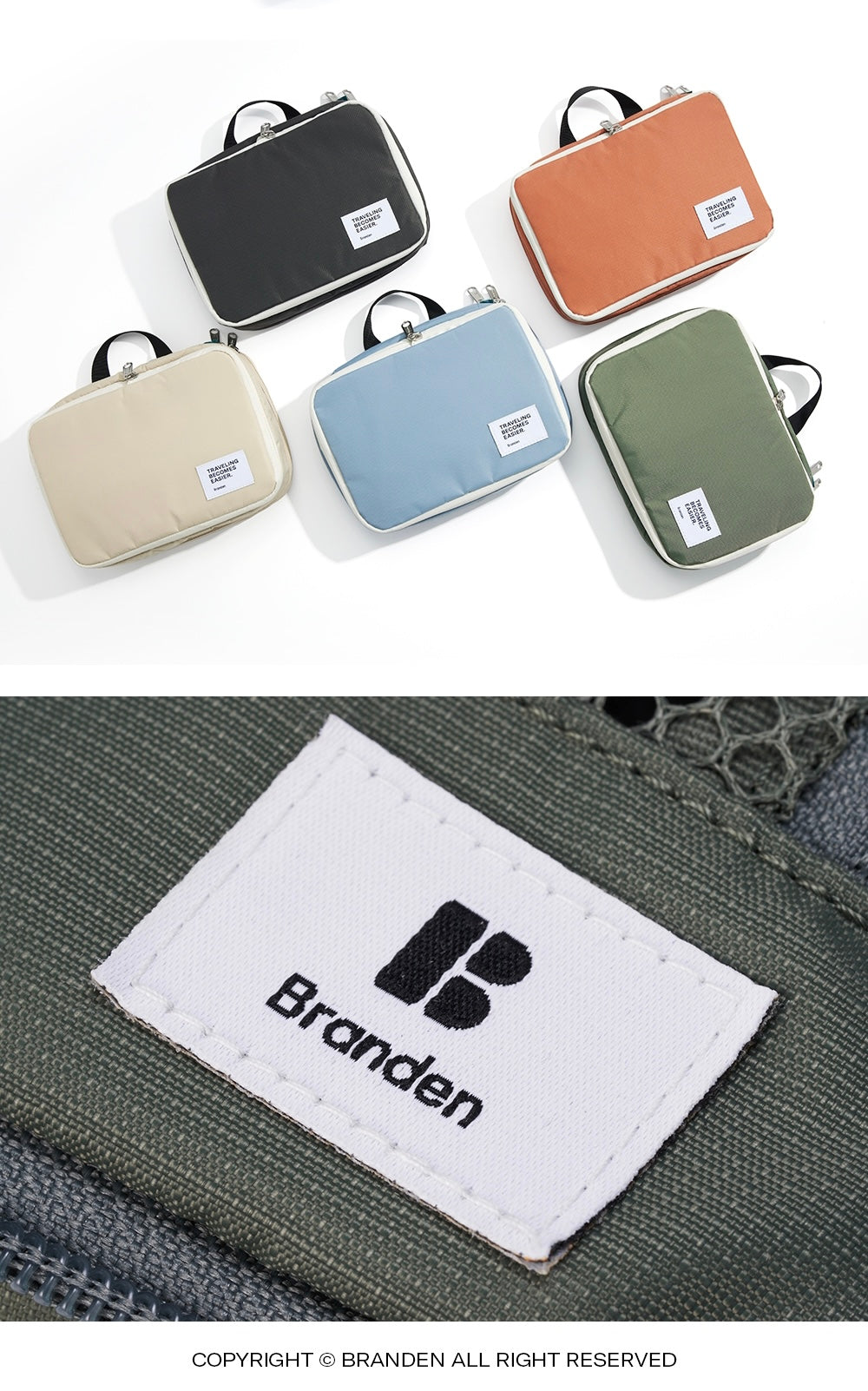 [Branden🇰🇷] 旅行✔️可懸掛✔️可擴展Wash bag｜Expandable Hanging Wash Bag