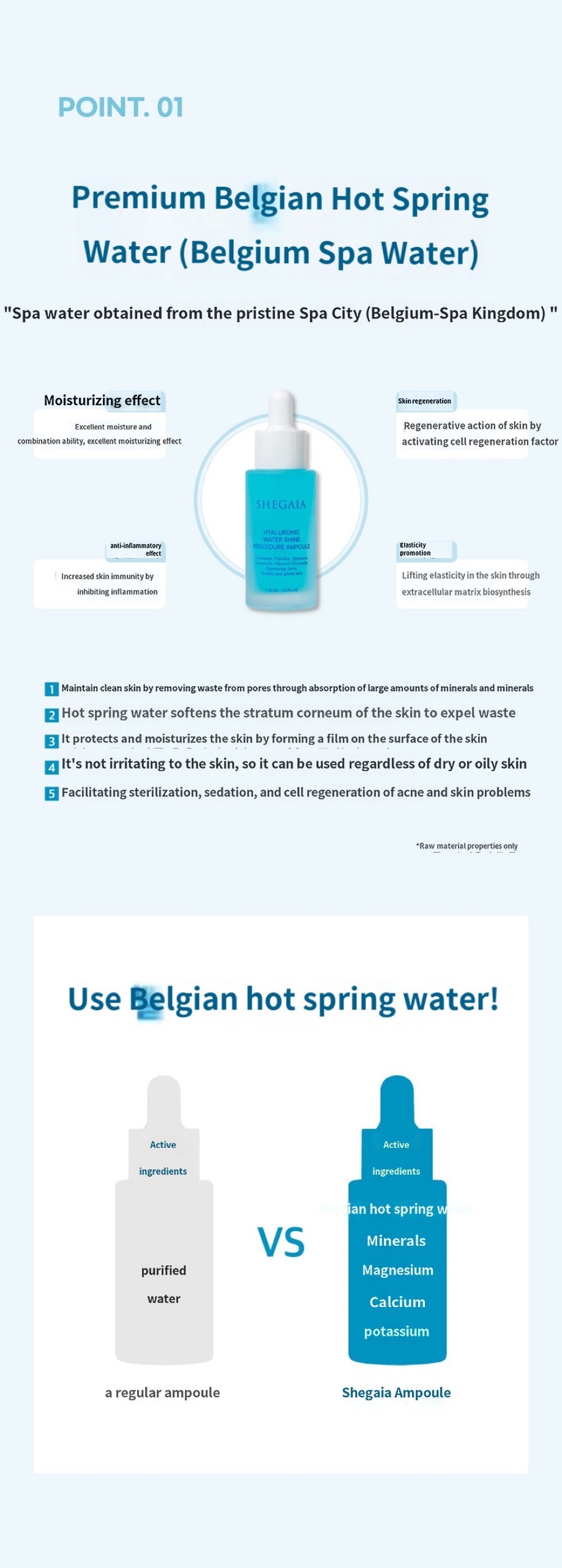 Shegaia Hyaluronic Water Shine Procedure Ampoule（30ml）