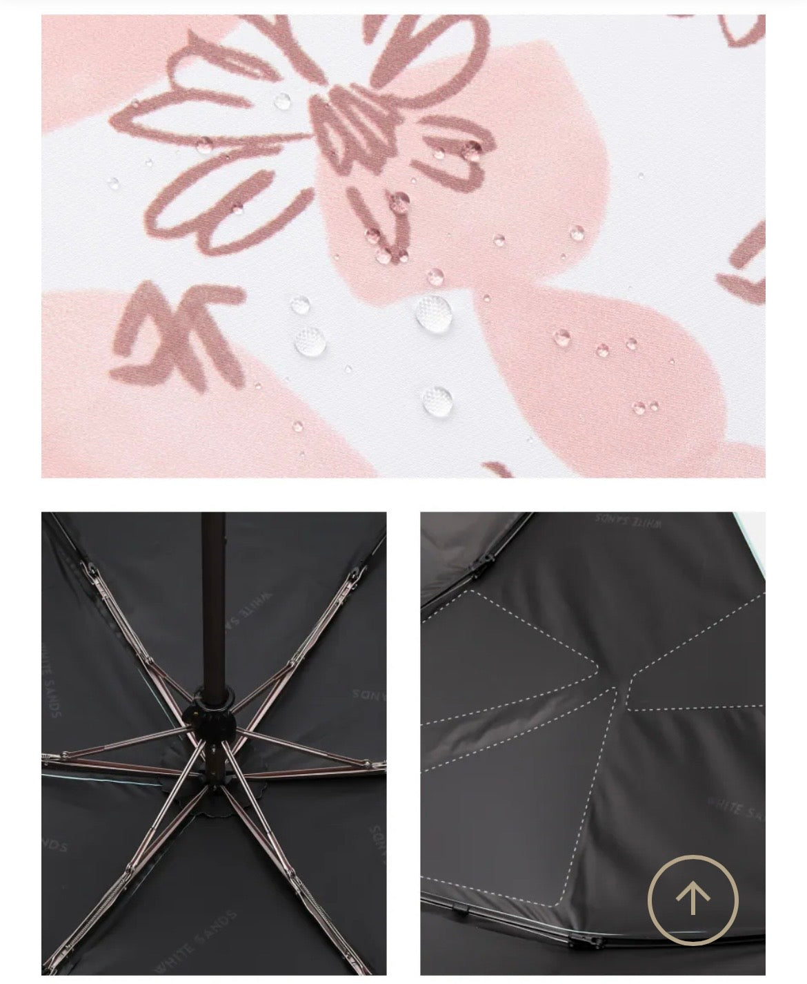 White Sands｜650F Rhodia 全規格 不易皺之選｜UV Protection Automatic folding Sun & Rain Umbrella  (4 colors )