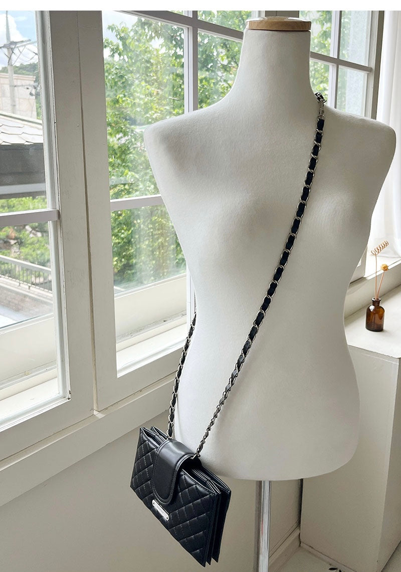 Amour ｜Made in Korea ｜菱格銀包 Quilting Card Wallet