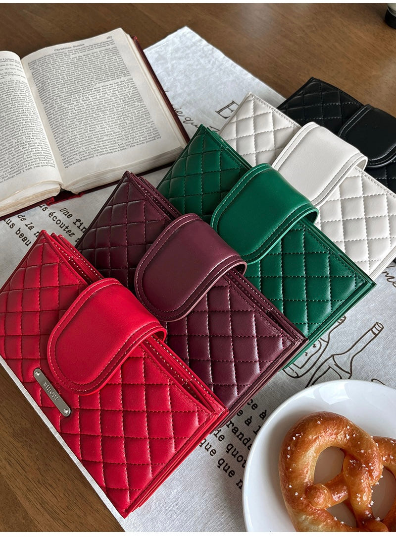 Amour ｜Made in Korea ｜菱格銀包 Quilting Card Wallet