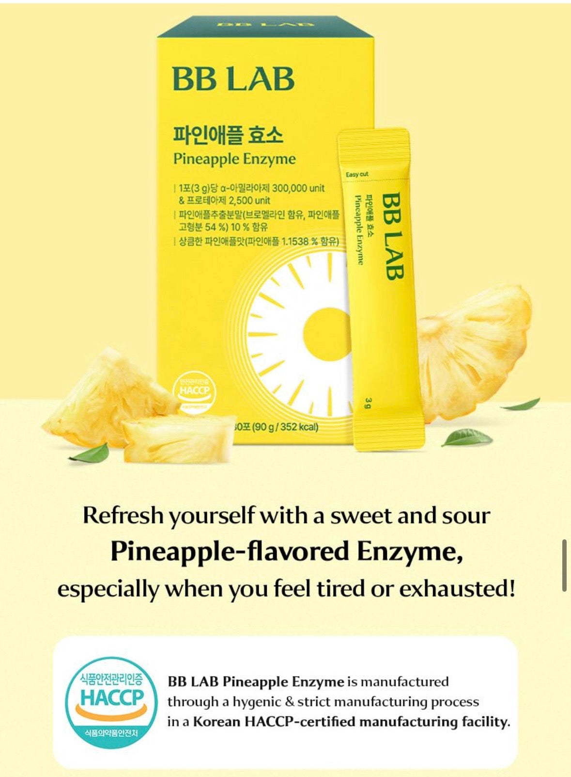 BB LAB Pineapple Enzyme 30 Sticks (30-day supply)