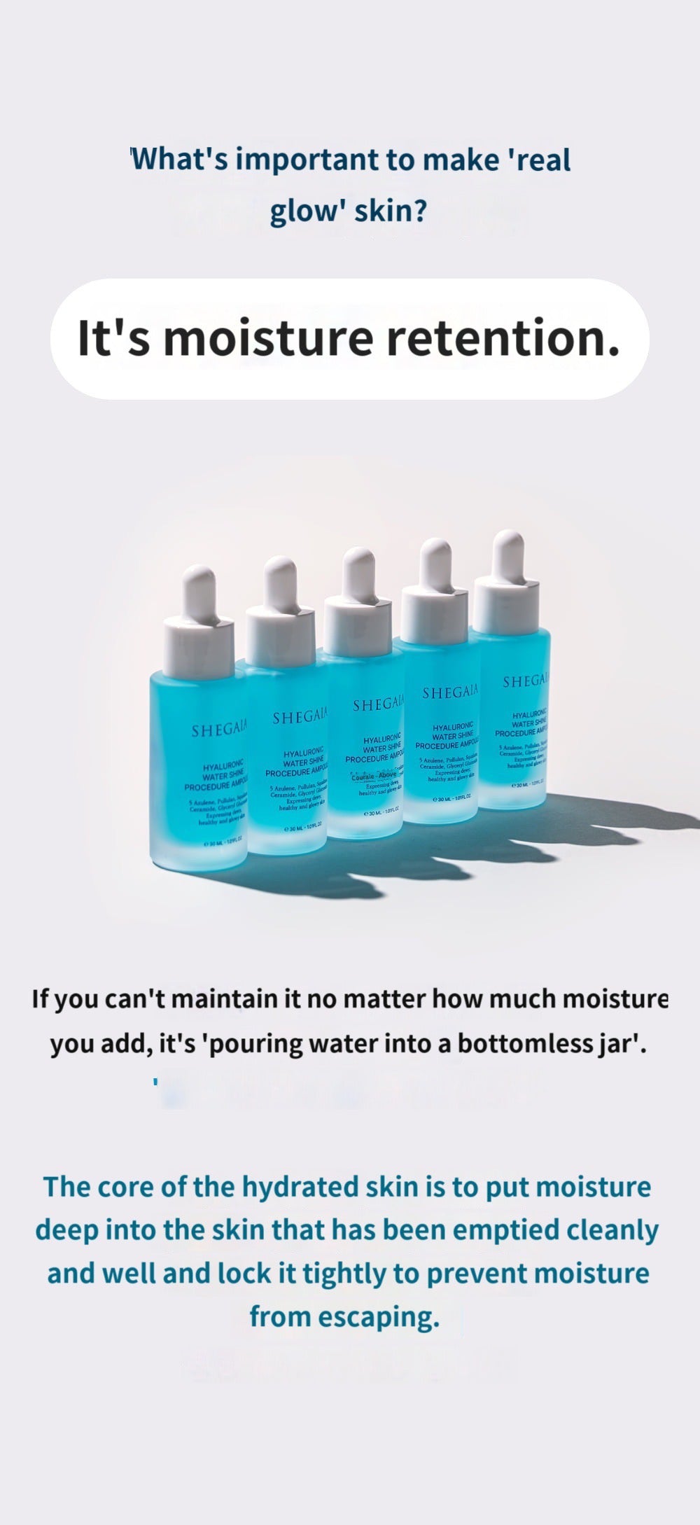 Shegaia Hyaluronic Water Shine Procedure Ampoule（30ml）