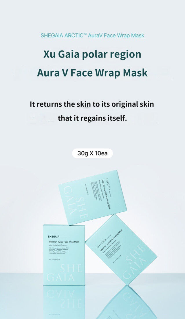 Shegaia Arctic AuraV Face Wrap Mask (30g x10ea)