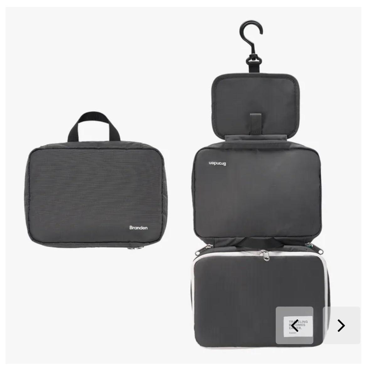 [Branden🇰🇷] 旅行✔️可懸掛✔️可擴展Wash bag｜Expandable Hanging Wash Bag